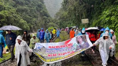 30 machu picchu protests blgz facebookJumbo - Protes Penutupan Akses Menuju Machu Picchu oleh Demonstran Peru terkait Sistem Tiket Baru