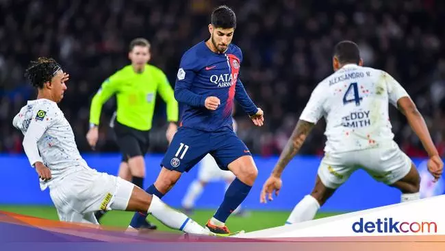 psg paris saint gernain psg vs lille paris saint gernain vs lille liga prancis ligue 1 marco asensio 169 - PSG Vs Lille: Les Parisiens Menghancurkan Lille dengan Skor 3-1